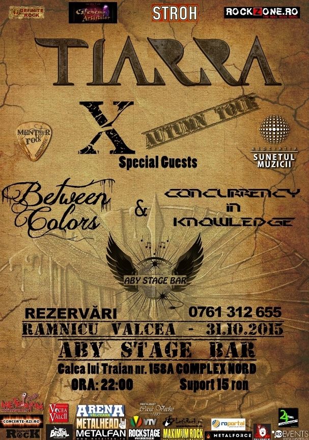 Tiarra incheie Autumn Tour X cu concerte la Buzau si Ramnicu-Valcea